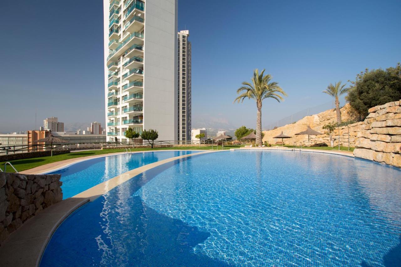 Terraza privada con vistas panorámicas Benidorm Exterior foto