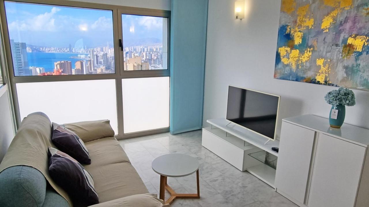 Terraza privada con vistas panorámicas Benidorm Exterior foto
