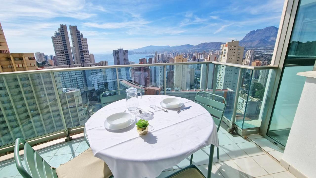 Terraza privada con vistas panorámicas Benidorm Exterior foto
