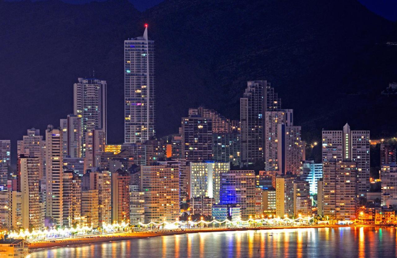 Terraza privada con vistas panorámicas Benidorm Exterior foto